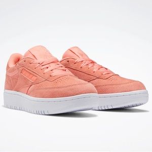 Reebok Club C Double Women's Sneakers in Coral